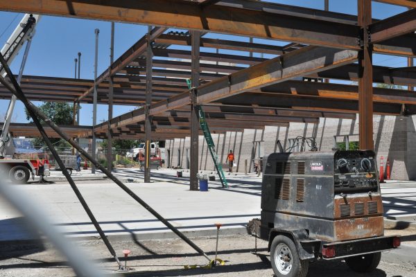 The Stacie Mathewson Community Wellness Center was built with steel beams and concrete instead of a wooden frame.