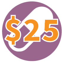 Icon of Medicine with Text $25