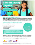 Families Talking Together English Flyer