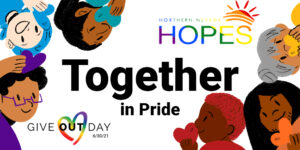 Illustration of Women Faces with Hopes Logo Twitter Banner