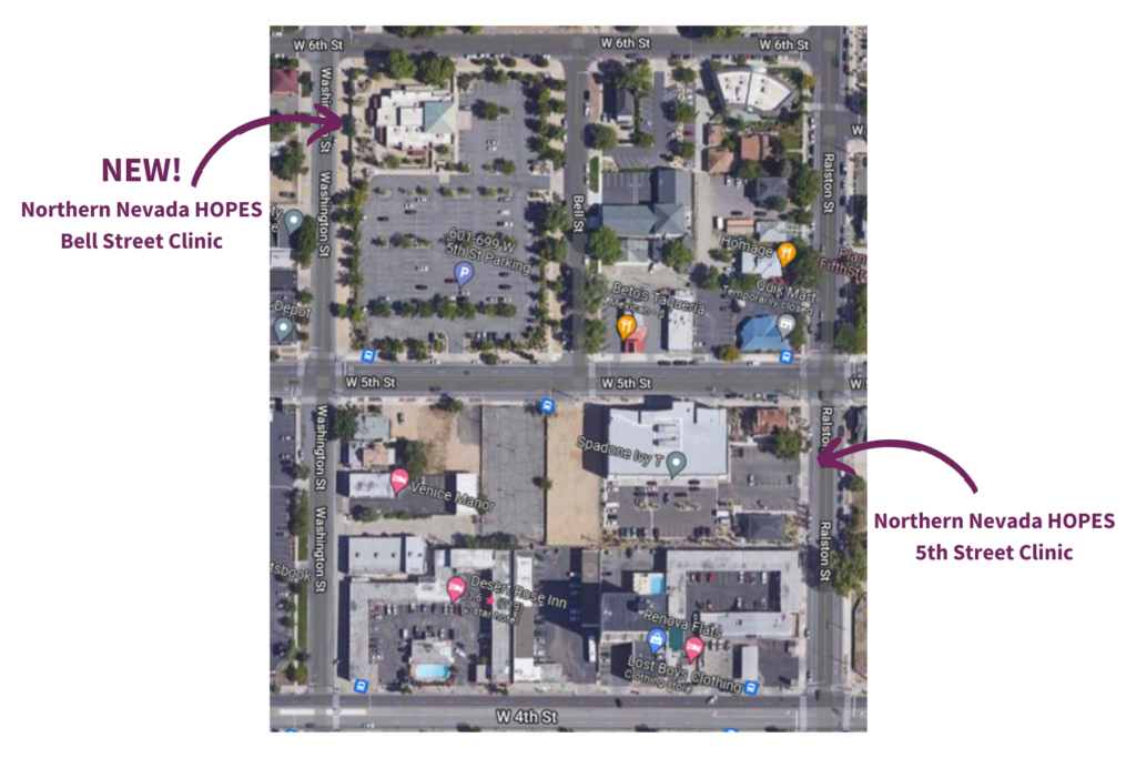 NNHopes Bell Street Clinic Location Map