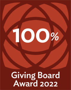 Community Foundation 100% Giving graphic