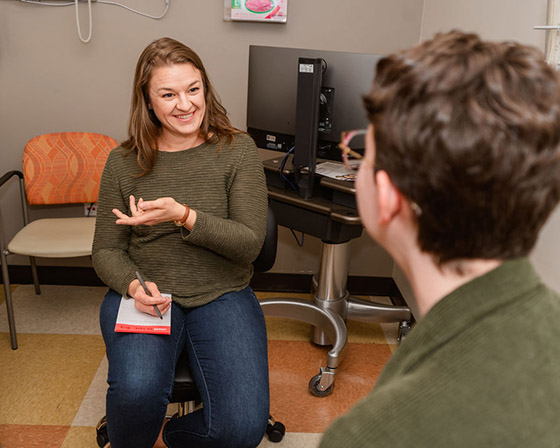 provider and patient at appointment