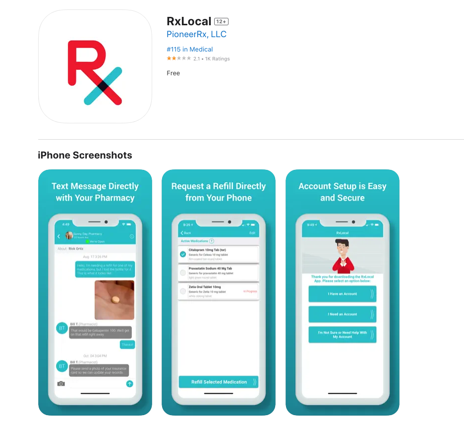 Rx Local app